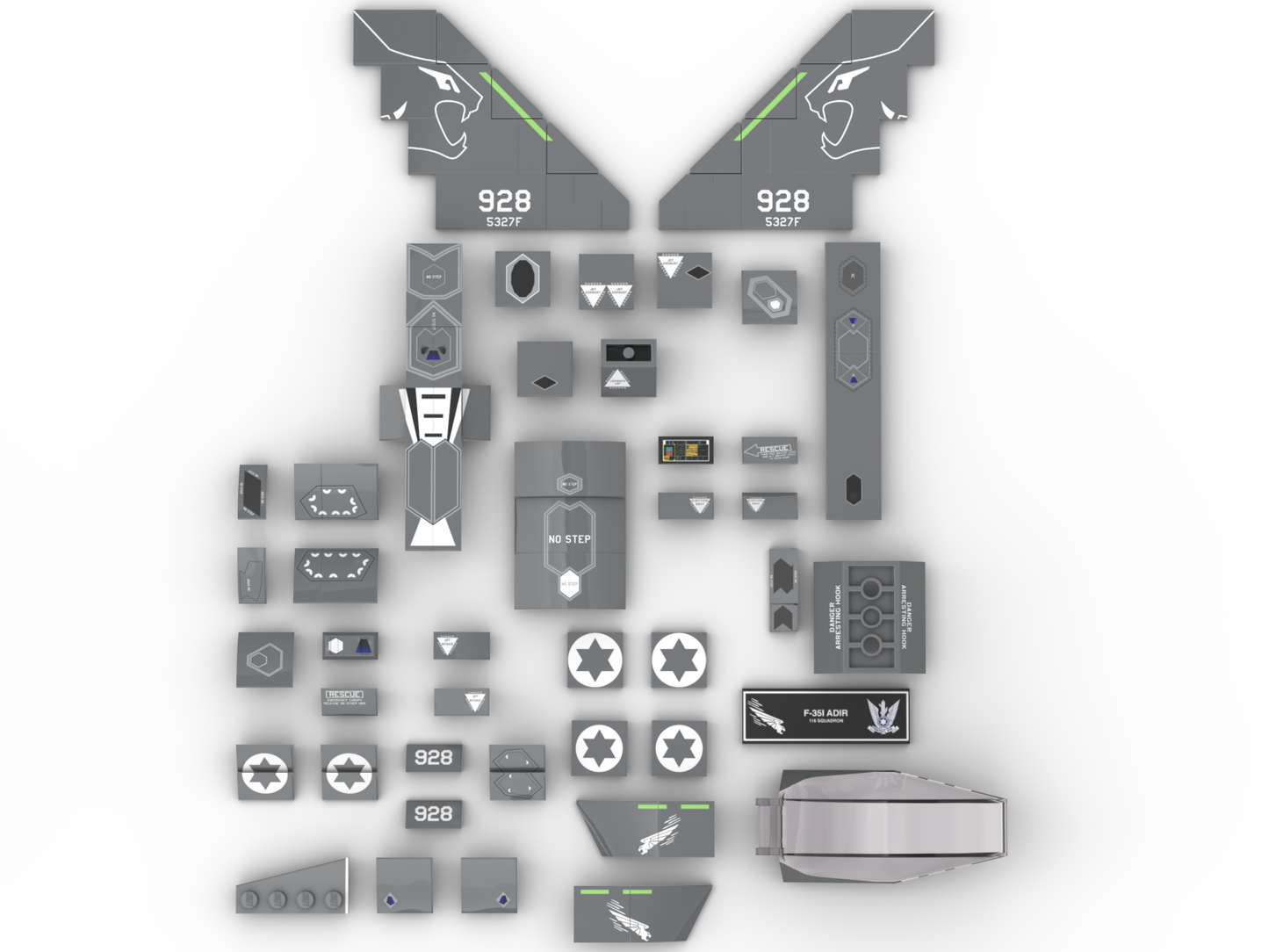 F-35A Printed Parts Pack