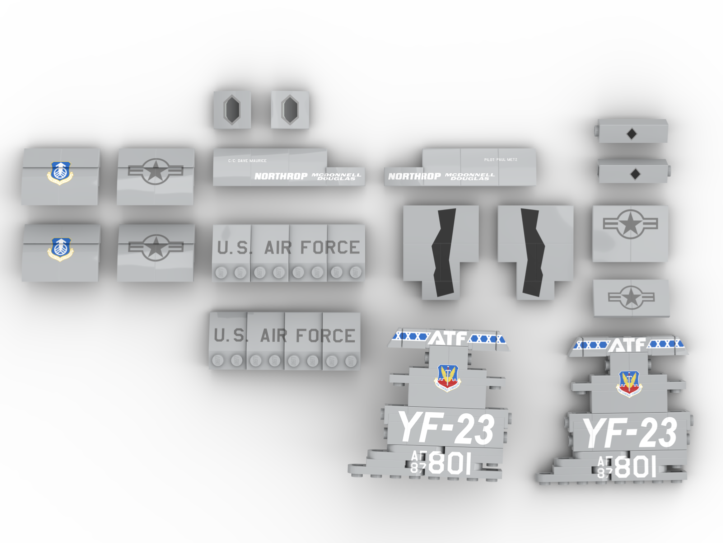 YF-23 "Black Widow II" Printed Parts Pack